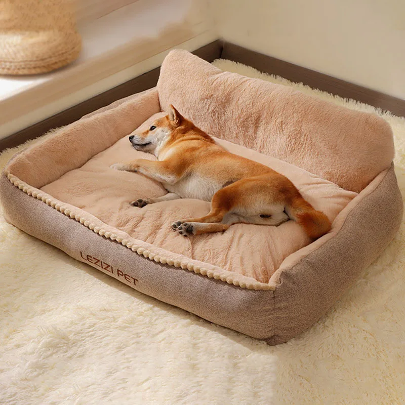 Cama cálida de invierno para perros, sofá lavable extraíble para mascotas, para perros pequeños y medianos, cama gruesa para dormir para cachorros, suministros para mascotas - imagen 2