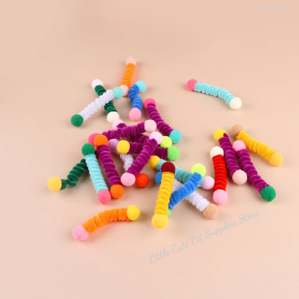 24/12/4 Uds. Juguetes de primavera para gatos, juguetes interactivos para mascotas para gatos, juguete colorido de Color aleatorio para gatos, juguetes para gatitos resistentes a mordeduras