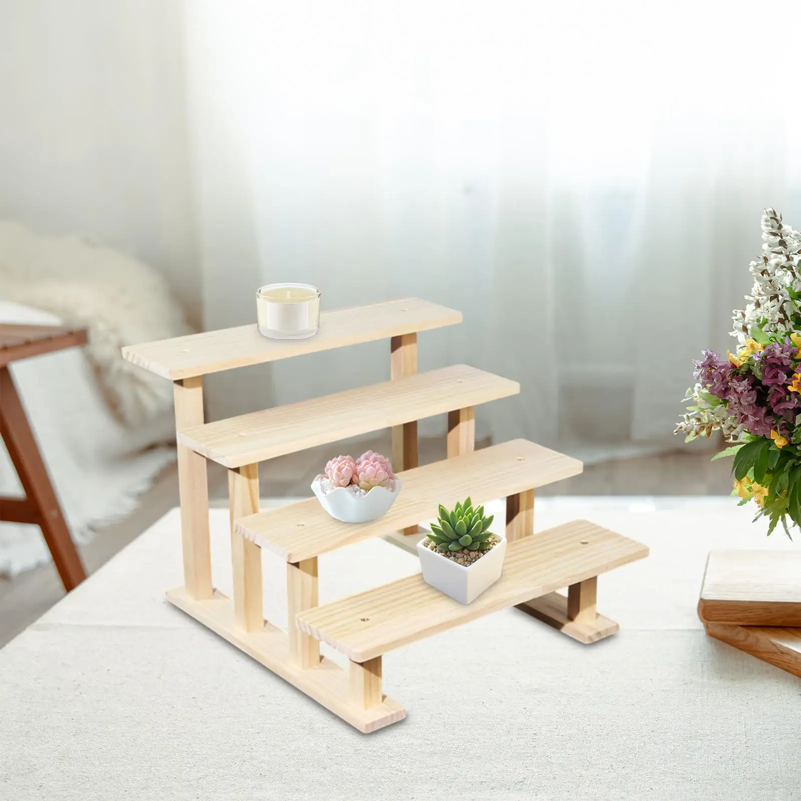 Wood Display Riser Storage Rack Rustic Decoration Dessert Shelf Perfume Organizer for Desserts Jewelry Collectibles Home Show Wood Display Riser Storage Rack Rustic Decoration Dessert Shelf Perfume Organizer for Desserts Jewelry Collectibles Home Show