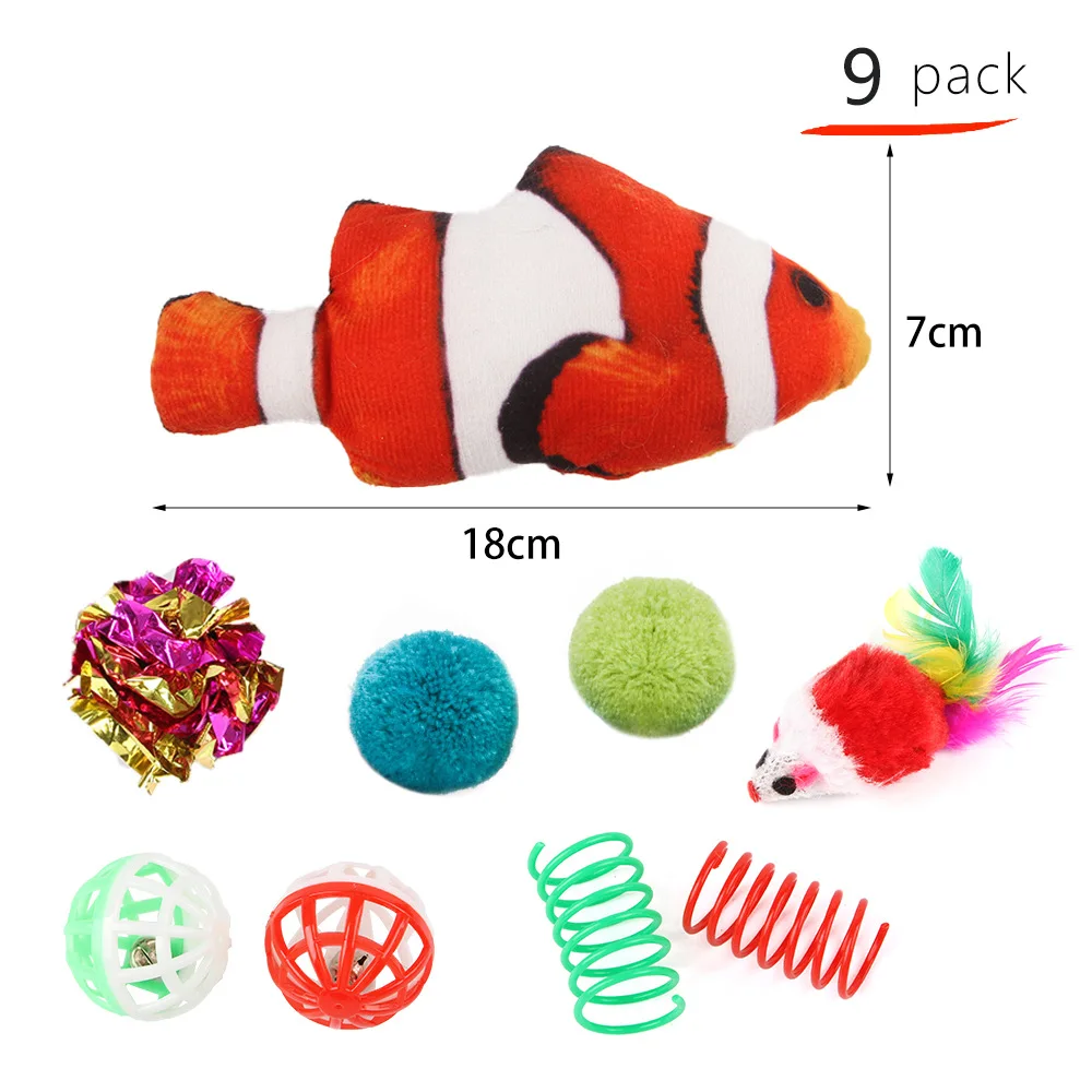 Juguete para gatos, entretenimiento de entrenamiento, hierba gatera, pez con campana, juego de mordida, juguetes interactivos para masticar mascotas, suministros para mascotas - imagen 2