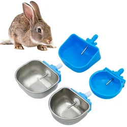 Bebedero resistente para conejos – Acero inoxidable para jaula
