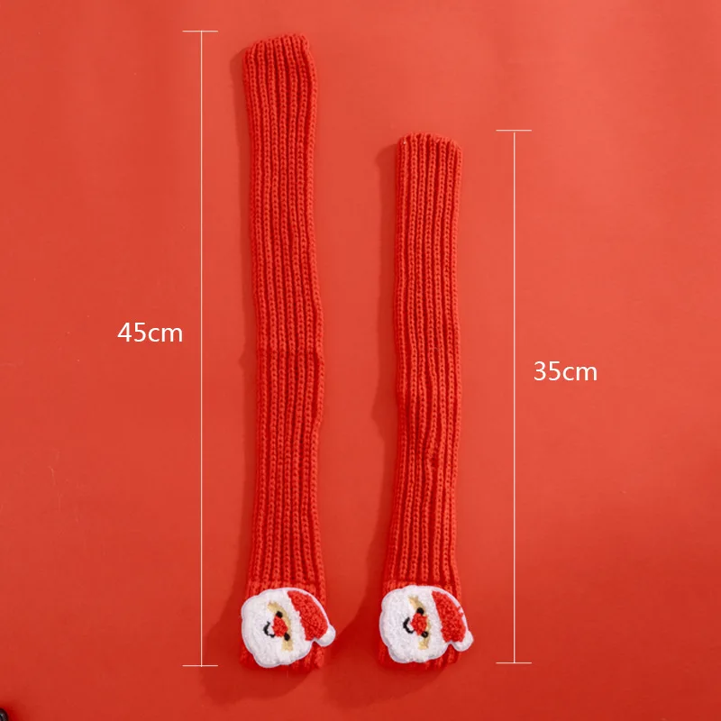 Cat Christmas Decoration Scarf Dog Christmas Tree Scarf Knitted Warm Yarn Accessory Drool Towel Puppy Accessories - imagen 4