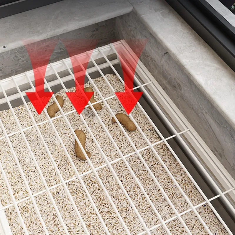 Caja de arena de acero inoxidable para perros, inodoro lavable para entrenamiento de cachorros, Herramientas de limpieza, suministros para mascotas - imagen 2