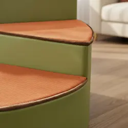 Escalones curvos antideslizantes para perros y gatos – Cubierta lavable