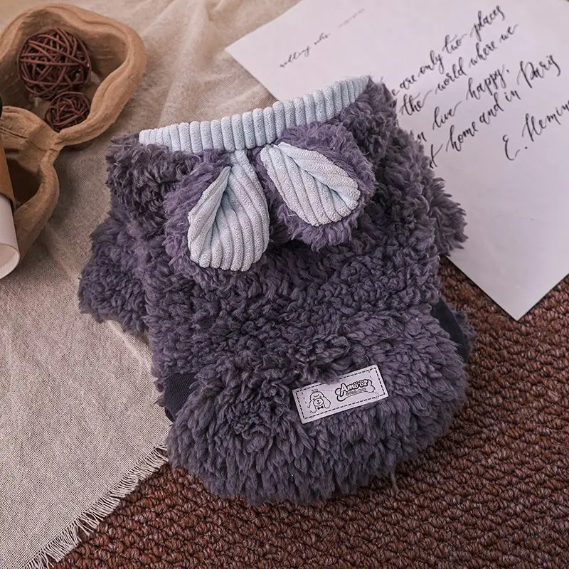 Ropa cálida para cachorros, abrigo cálido para mascotas, cárdigan, ropa de lana, chaqueta suave de invierno para perros, ropa para Bulldog Francés, Chihuahua, abrigo grueso para perros