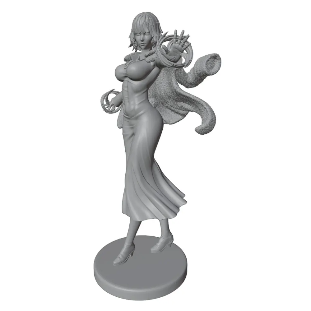 Kit figura guerrera anime 3D resina sin pintar ensamblar – no mascotas - imagen 4