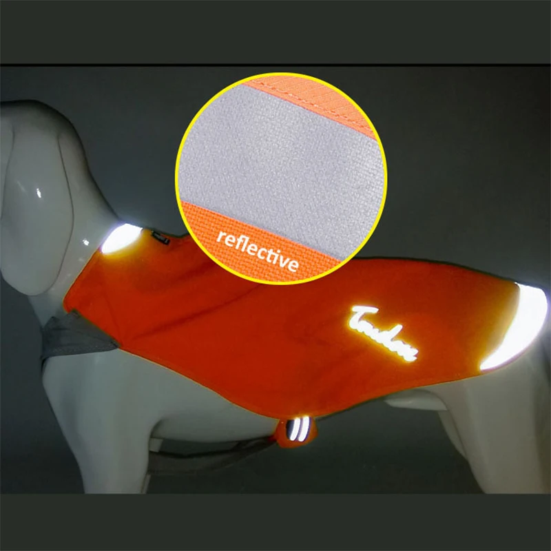 Winhyepet-Sudadera para perros, ropa para mascotas, arnés impermeable de invierno para perros pequeños y grandes, abrigo para exteriores, sudaderas con capucha reflectantes - imagen 5