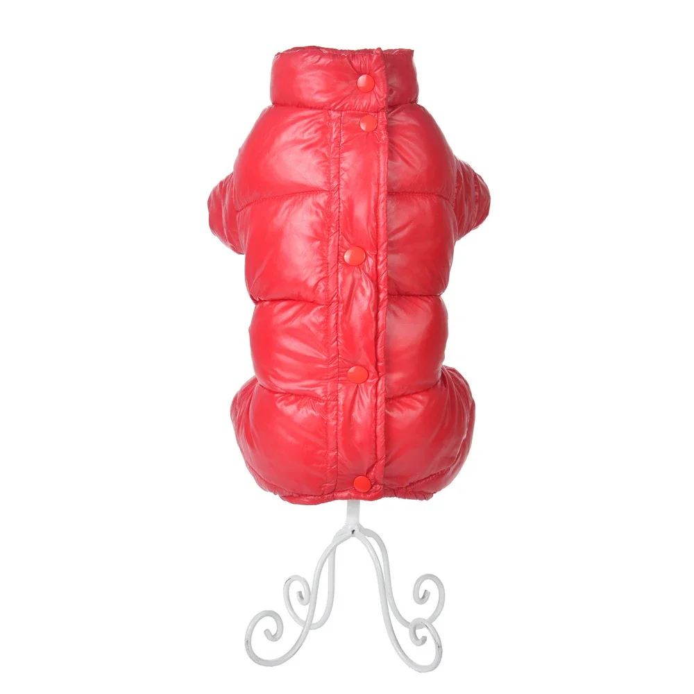 Ropa para perros pequeños, chaqueta cálida de invierno, abrigo para cachorros, monos impermeables a prueba de viento para exteriores, disfraz para mascotas Pug Dachshund - imagen 4