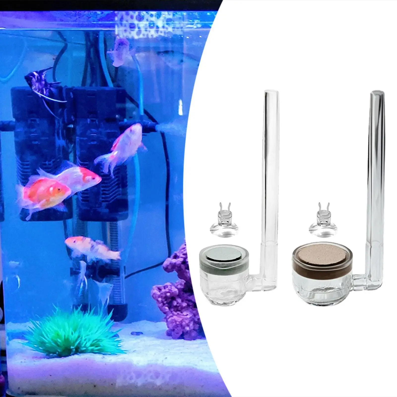CO2 Diffuser Fish Tank Bubble Diffuser Quiet Aquarium Bubbler Aquarium Air Dics for Small Bucket Circulation System Pond
