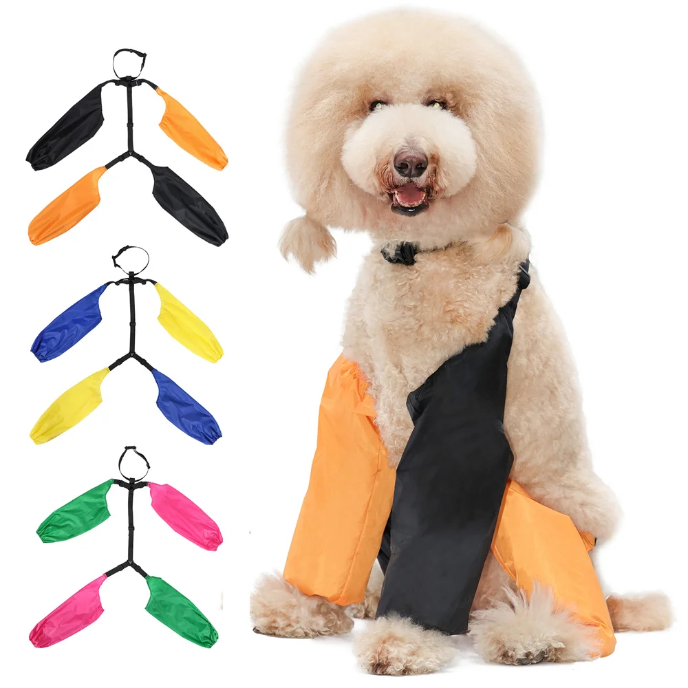Mallas impermeables para perros, pantalones protectores de piernas ajustables para perros, pelo largo, pantalones para perros a prueba de agua y suciedad, evita orinar