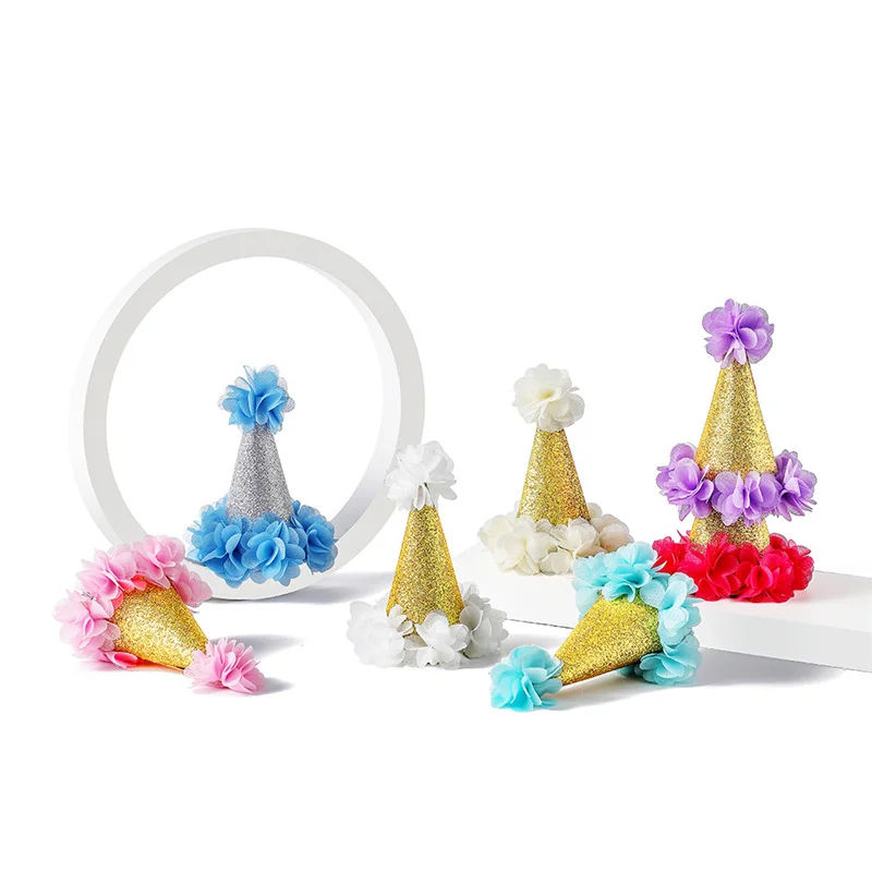 Accesorios para mascotas, sombreros ajustables para perros y gatos, tocado para fiesta de cumpleaños, regalo de precio bajo, suministros para mascotas - imagen 3
