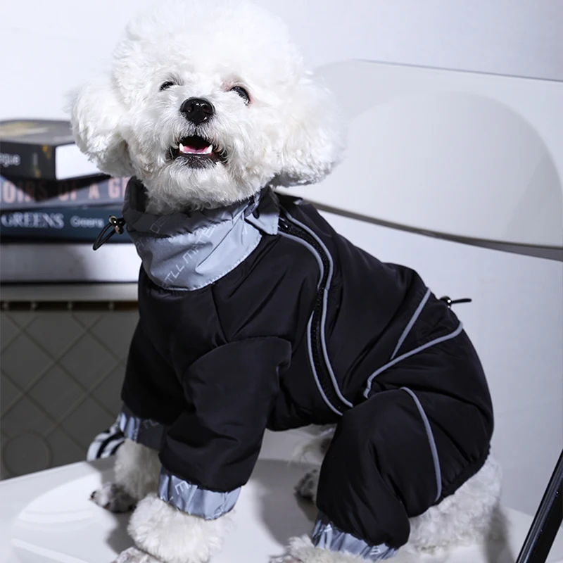 HOOPET-ropa de invierno para mascotas, chaqueta cálida para cachorros, abrigo reflectante para perros pequeños y medianos, Chihuahua, Yorkies, suministros para mascotas - imagen 3