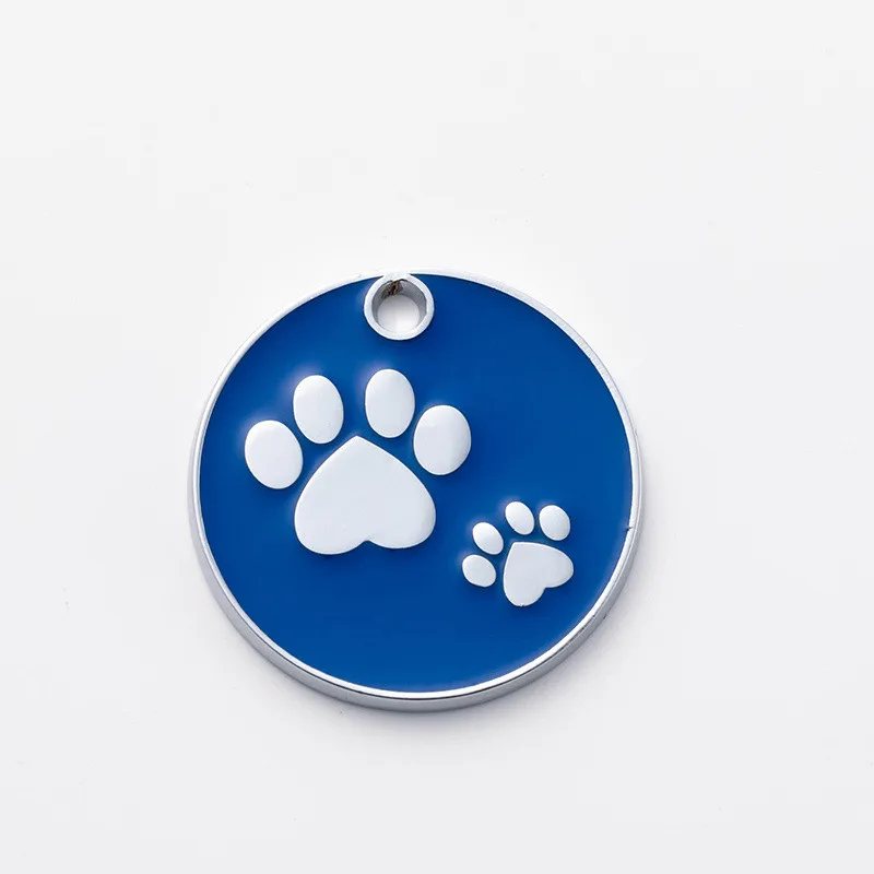 Etiqueta de identificación para perro y gato, colgante de pata personalizado grabado, accesorios para Collar con nombre de mascota, cachorro y gatito - imagen 5