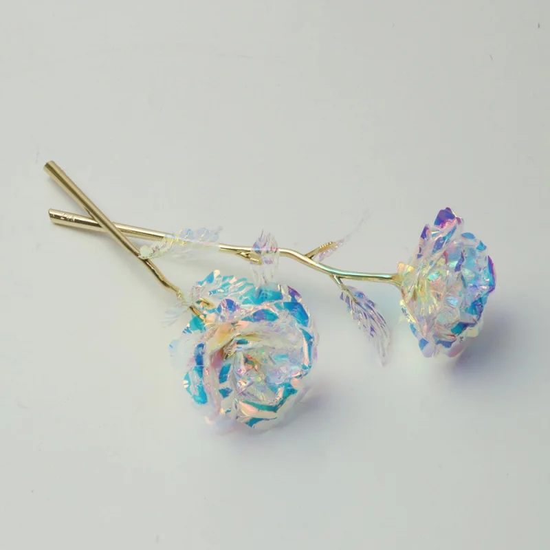 Tallo oro 24k con rosa eterna – Decor hogar para gato y perro - imagen 2