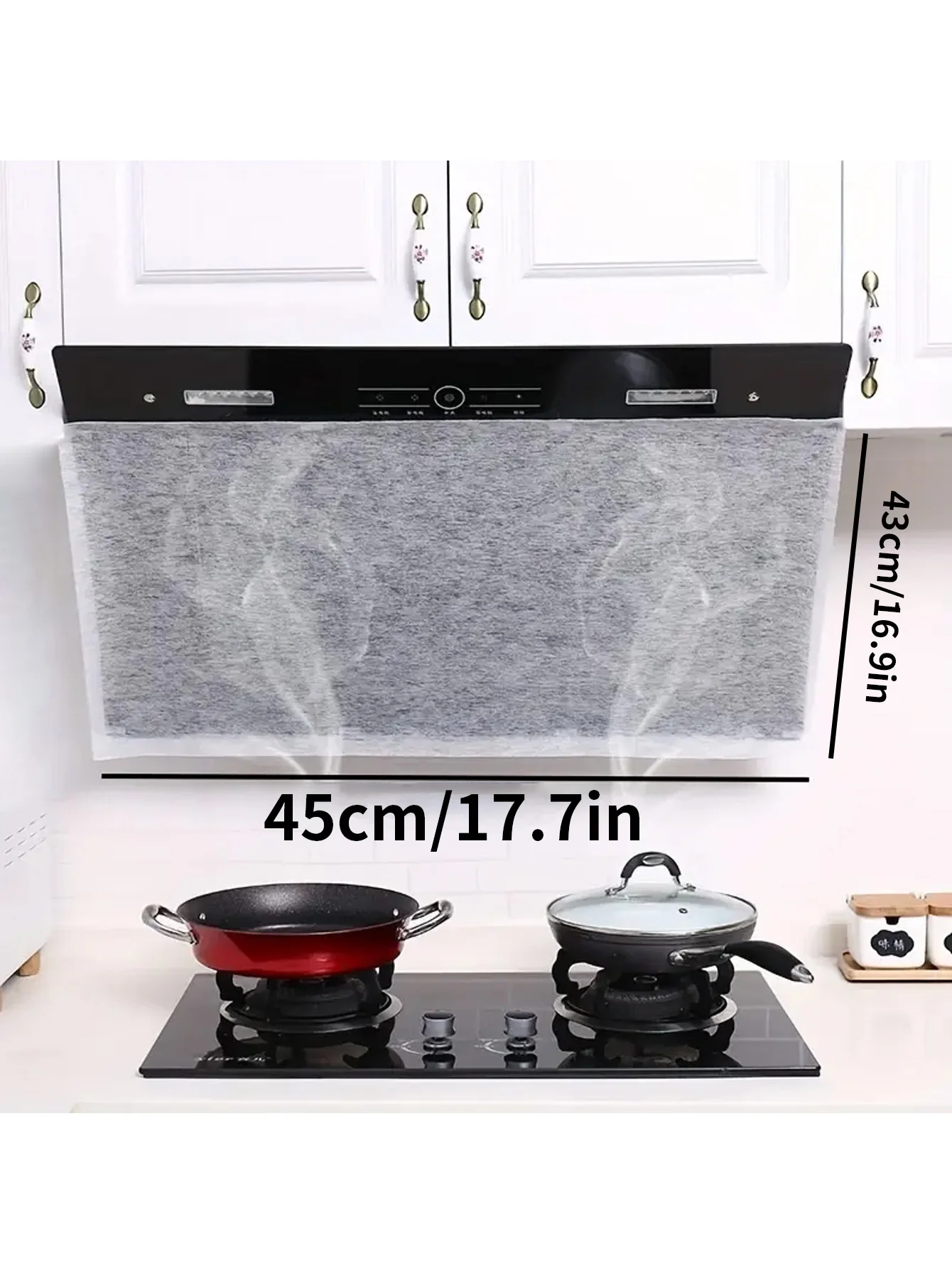 Filtro recambio campana cocina – Papel absorbente ignífugo – 12 uds - imagen 2