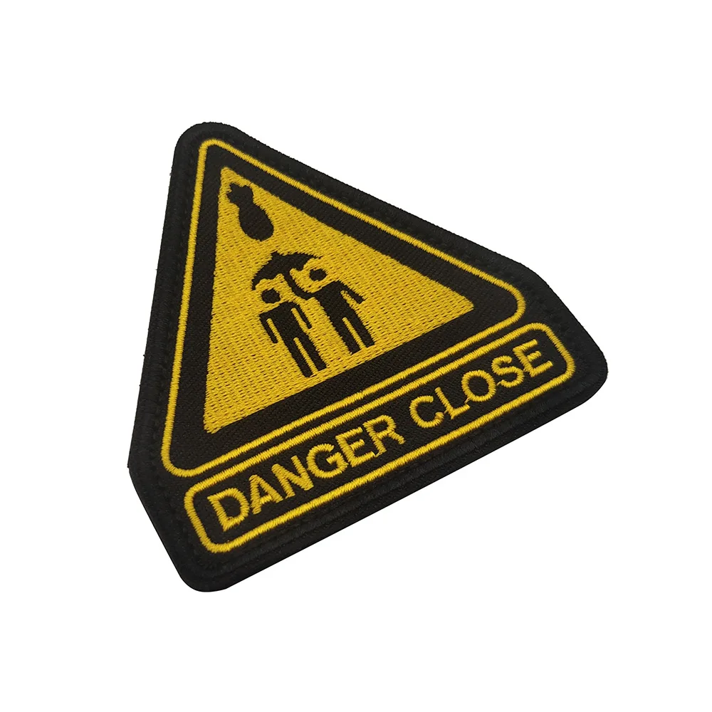 Parche bordado Danger Close, insignia de brazalete, calcomanía de adorno, parches bordados tácticos militares decorativos - imagen 2
