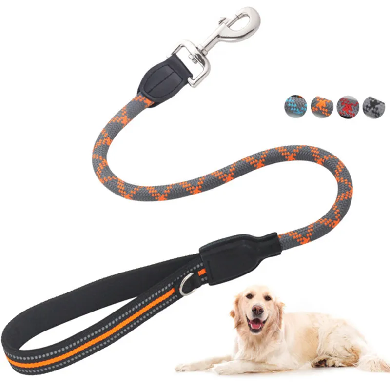 Correa para perro, correas cortas para perros que caminan, correa para perro de un solo paso, correas reflectantes para entrenamiento de perros, suministros para mascotas, accesorios para mascotas - imagen 3