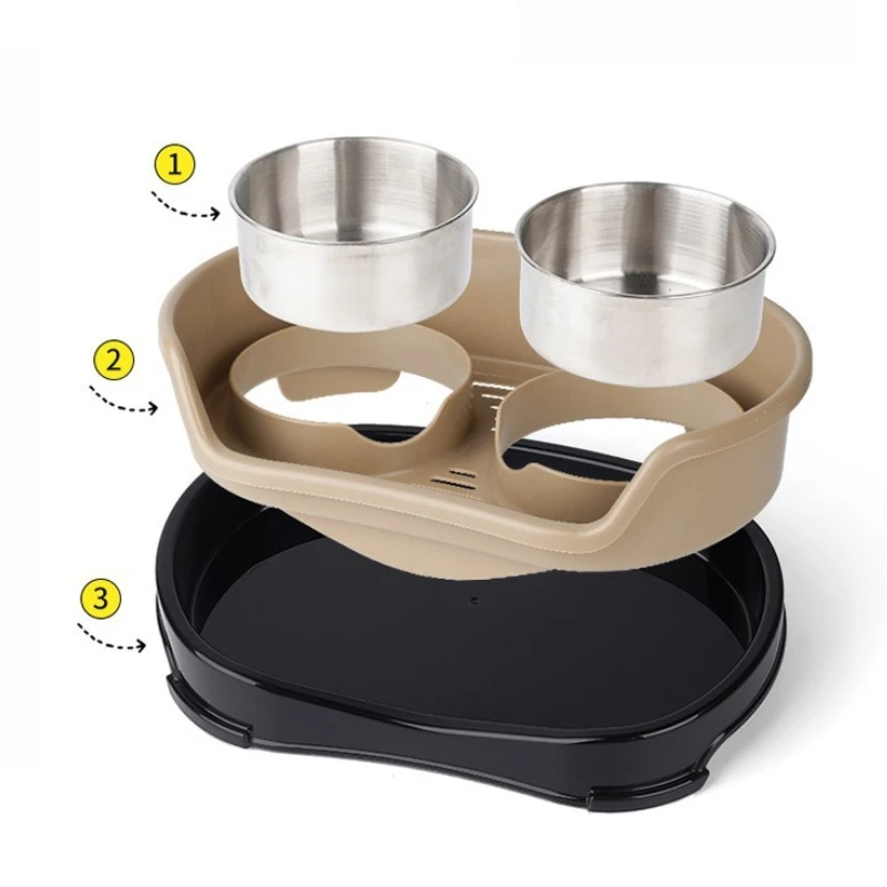 Cuenco de drenaje para perros, cuencos de acero inoxidable para perros y gatos, accesorios para perros, alimentador para gatitos, cachorros, alimentación y agua, cuencos para mascotas - imagen 5