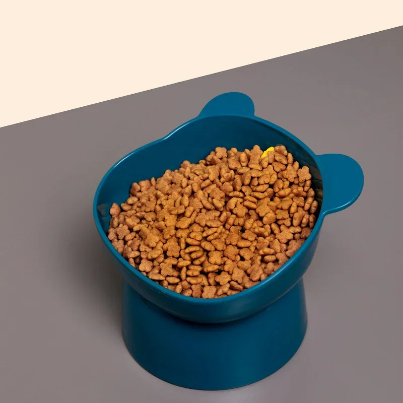 Cuenco de comida para mascotas, Protector de cuello de fondo alto inclinable, antiasfixia, cuenco de agua para perros y gatos, suministros de alimentación para perros - imagen 5