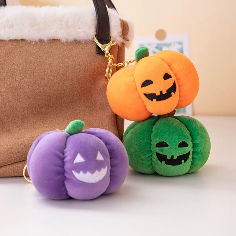 Juguete de calabaza de peluche para mascotas, colgante de calabaza con luz nocturna para Halloween, accesorios para cachorros, artículos para perros - imagen 4