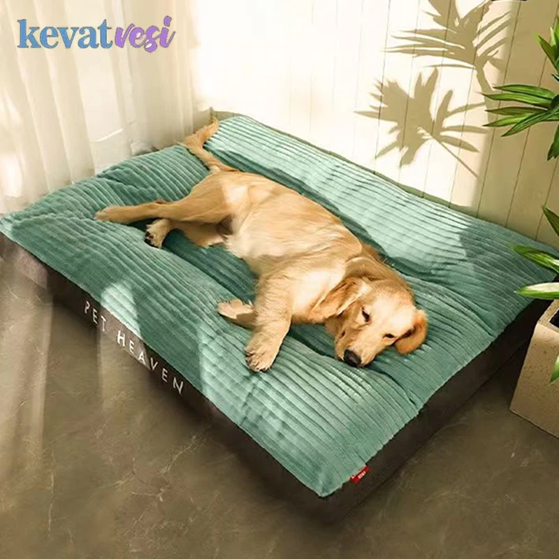 Cama suave para perros, estera para dormir cálida para perros, estera de pana para mascotas para perros pequeños, medianos y grandes, cama extraíble para cachorros, suministros para mascotas - imagen 5
