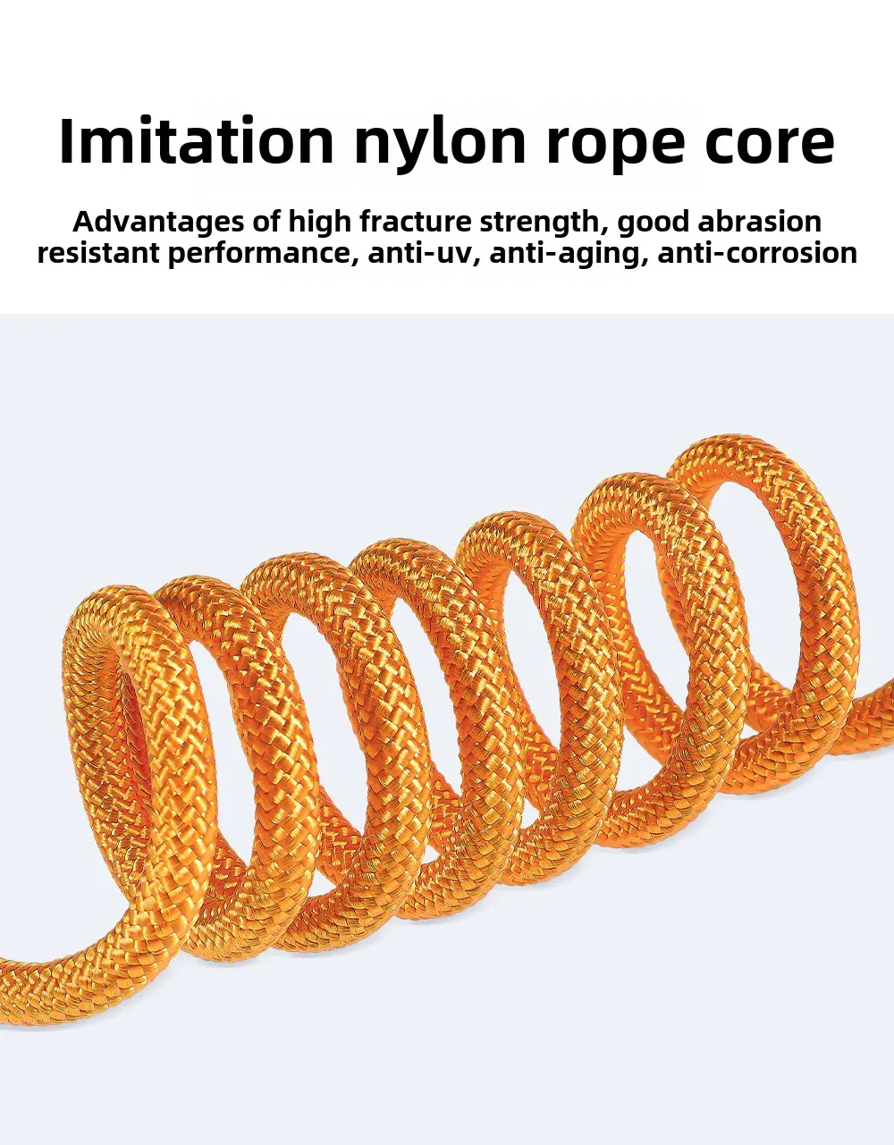 Cuerda redonda de entrenamiento para perros y mascotas, Collar de cadena P de nailon ligero, ajustable para perros pequeños y medianos, correa para caminar, suministros para mascotas, 150cm - imagen 4