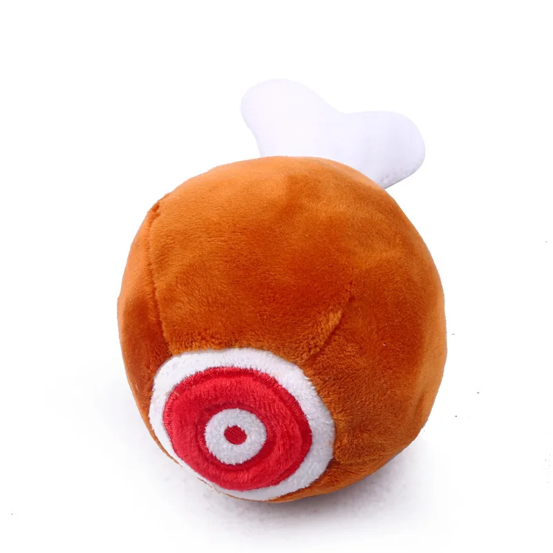 Dog Plush Toy Bite Resistant Squeaky Simulated Chicken Dog Toy Leg Shape Puppy Toy Interactive Dog Accessories - imagen 4