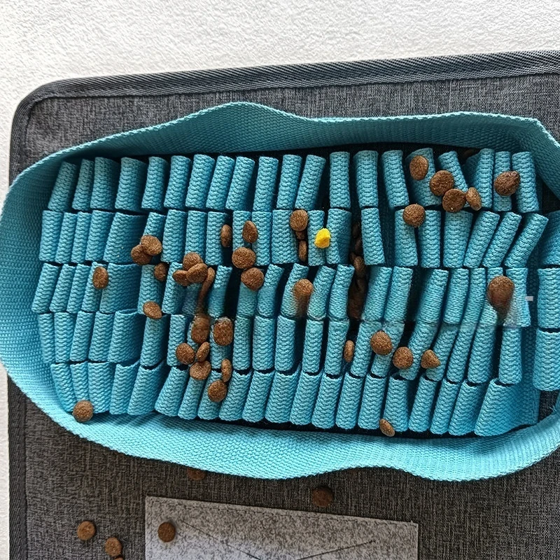 Estera para olfatear perros, tela de fieltro para trabajo en la nariz, manta antideslizante para forrajeo, alivio del estrés, alimentador lento interactivo para mascotas, estera de juego lavable - imagen 2
