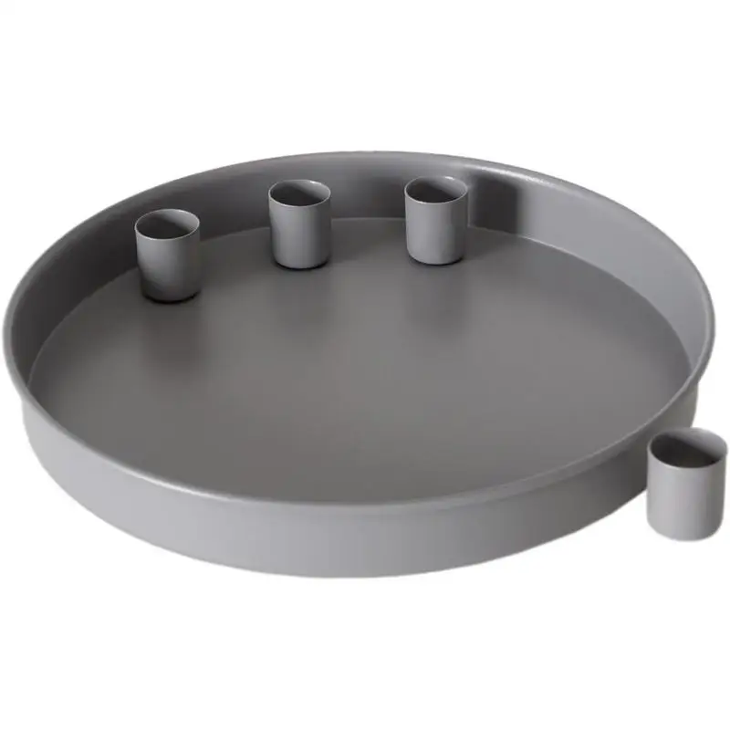 Candelabro cónico, soporte para centros de mesa, placa de vela de Metal, soporte para velas de palo - imagen 2