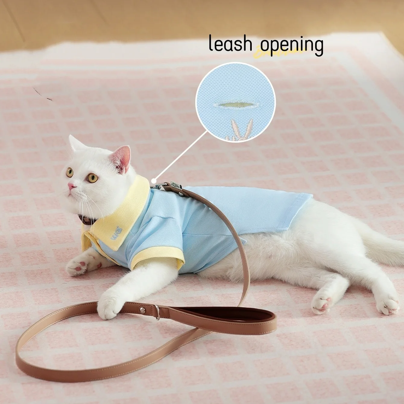 Polos para perros, vestido polo de algodón transpirable para perros, jersey, Polo con cuello abotonado para perros pequeños, falda polo para mascotas, ropa - imagen 3