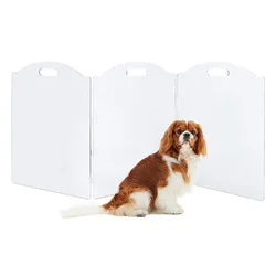 Corral plegable acrílico transparente para perros – Cerca portátil