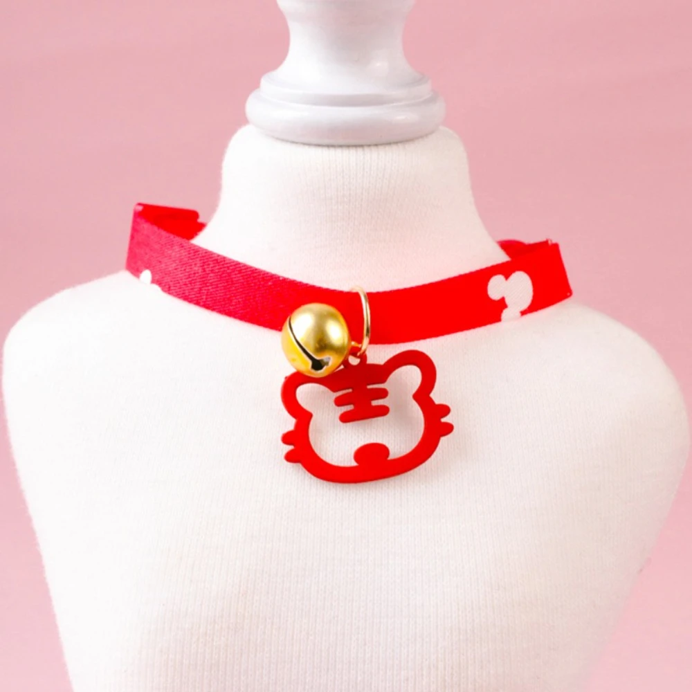 Collar festivo para gatos y perros - Rojo con campana, Año Nuevo chino - imagen 5