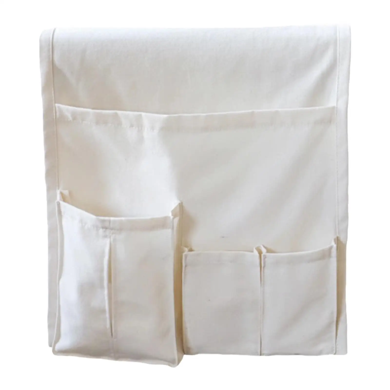 Organizador de reposabrazos de sofá, organizador de lona para reemplazar el sofá, bolsillo de almacenamiento junto a la cama para teléfonos con Control remoto, llaves, dormitorio, sofá lateral - imagen 4