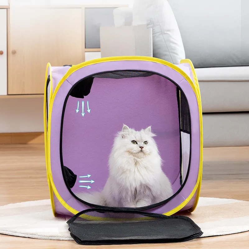 Bolsa secadora de pelo para perros, caja de secado plegable para mascotas, caja de aseo para gatos - imagen 3