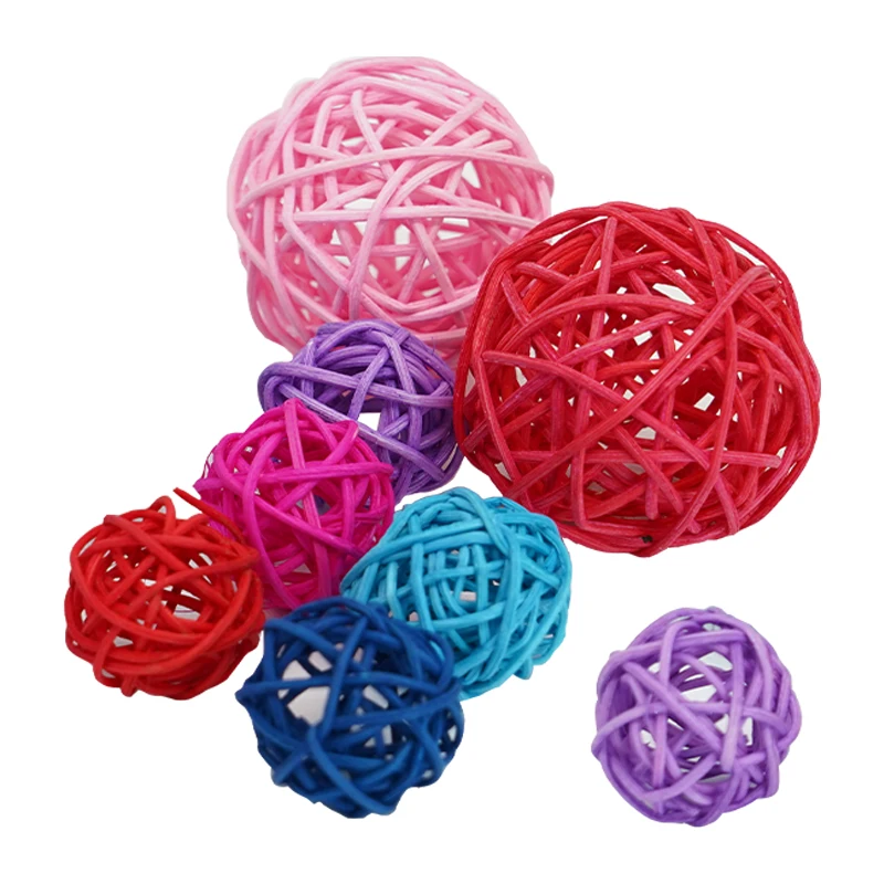 Juguetes para mascotas, juguetes para masticar, pelota de mimbre para pájaros, juguete para loros, periquitos, cacatúas, juguetes para masticar, jaulas para loros, 5 uds. - imagen 3