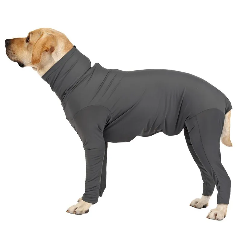 Pijamas para perros medianos y grandes, ropa para mascotas, Mono para disfraz, abrigo de manga larga de 4 Patas, ropa de recuperación quirúrgica - imagen 4