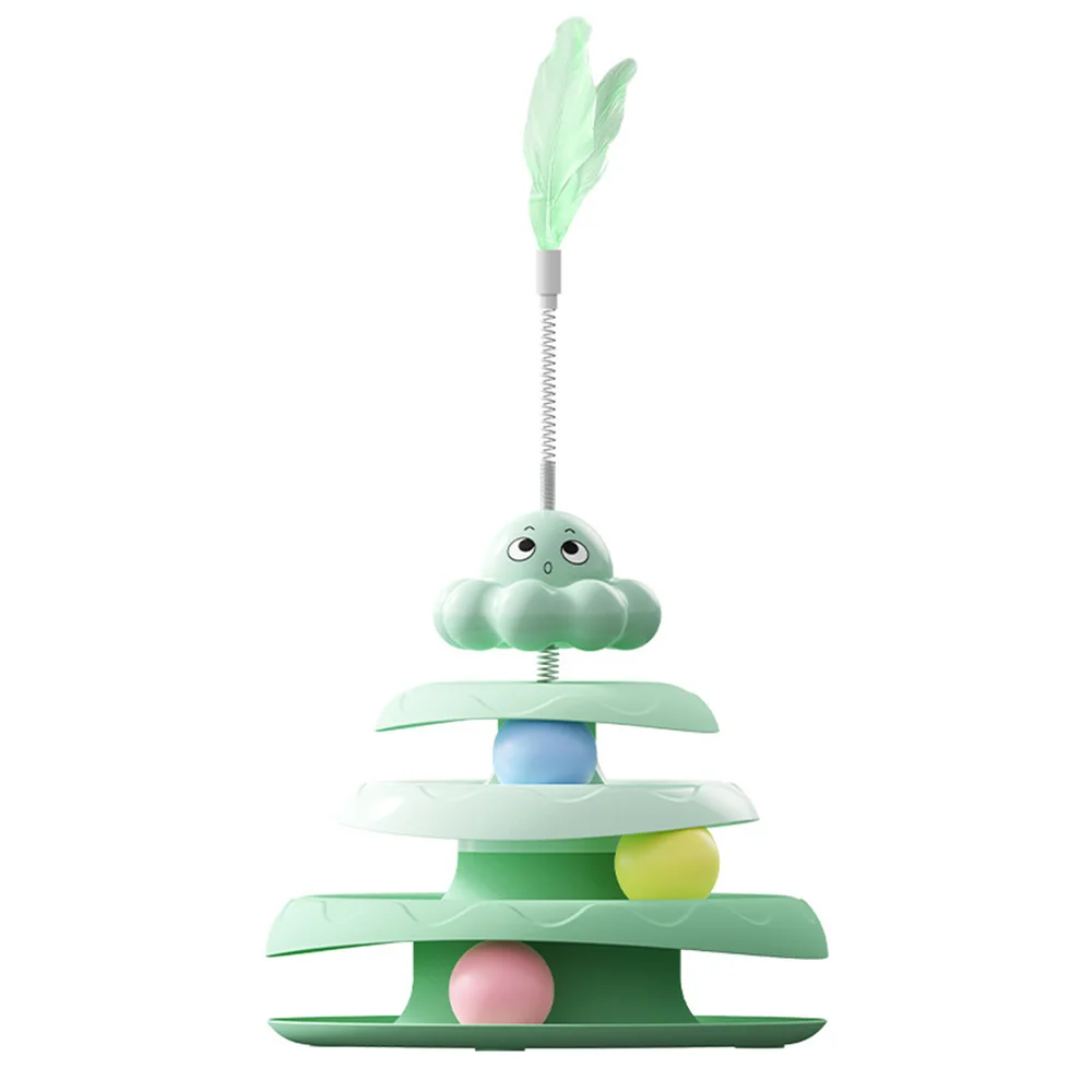 Juguete giratorio de pulpo para gatos con varita teaser, juguete interactivo para mascotas autojuego para aliviar el aburrimiento, suministros divertidos imprescindibles para gatos