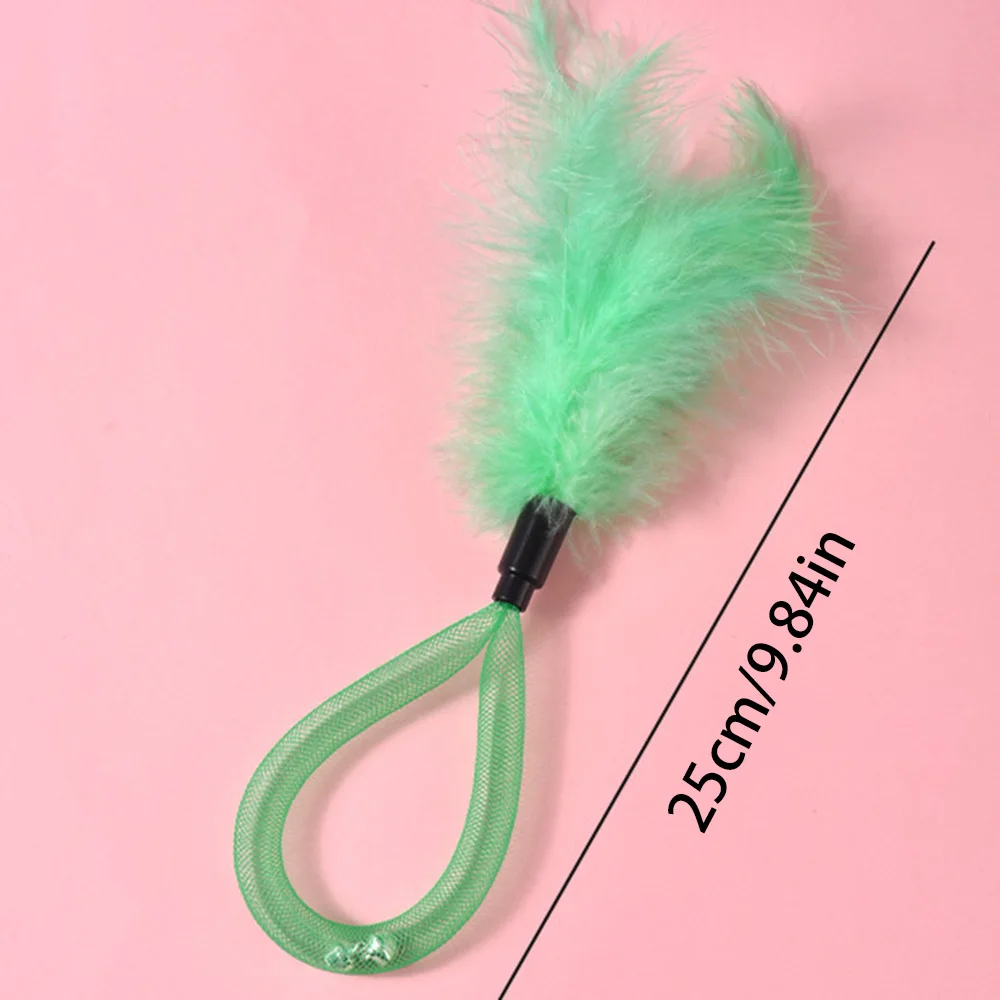 Juguete rompecabezas de plumas para gatos con campana, juguete interactivo y para gatos, divertido juguete de plumas para gatos para chastar, - imagen 5