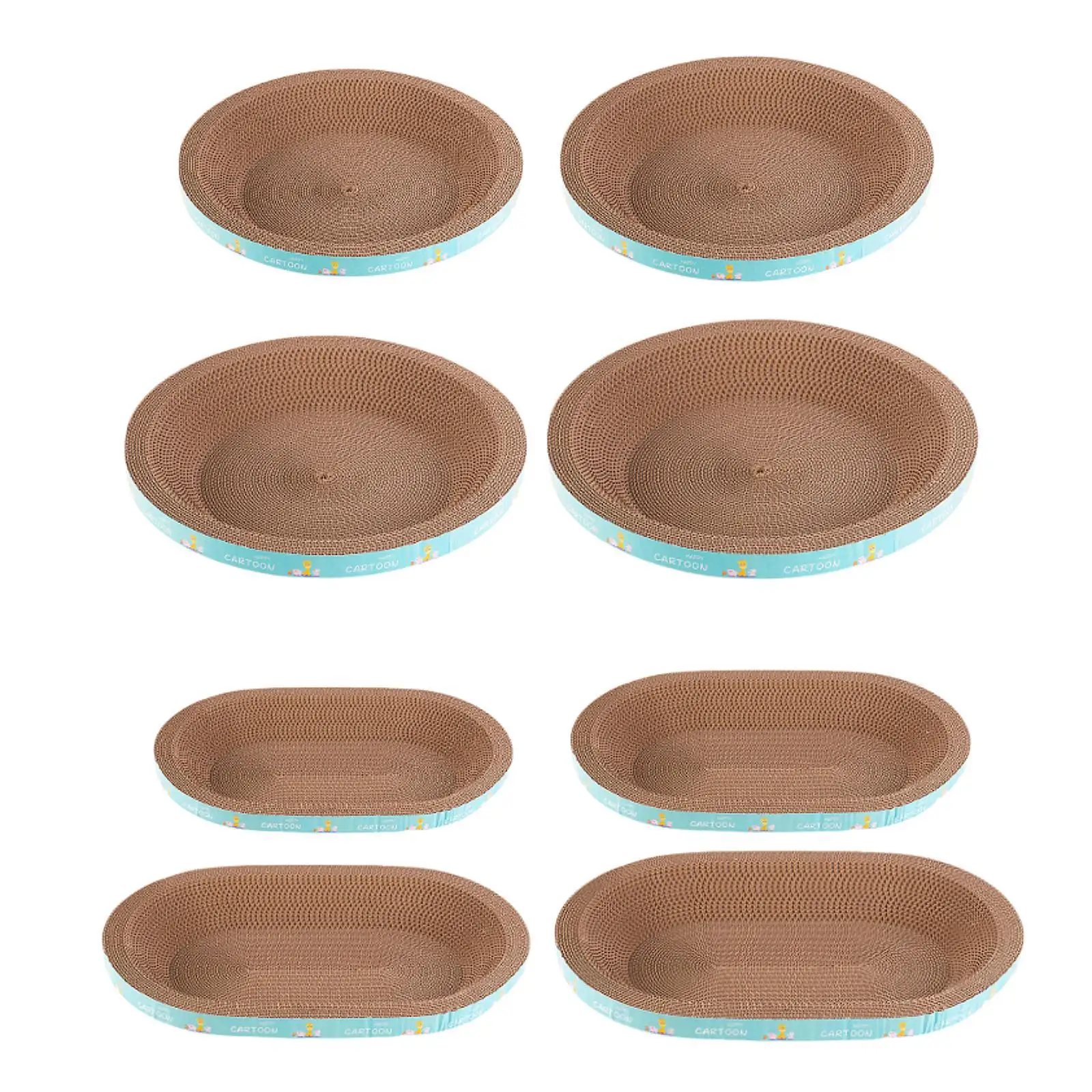 Cat Scratcher Pad Small Animal Scratching Board Grinding Claw Toys Kitten Scratch Bed for Indoor Cat Kitten Playing Supplies