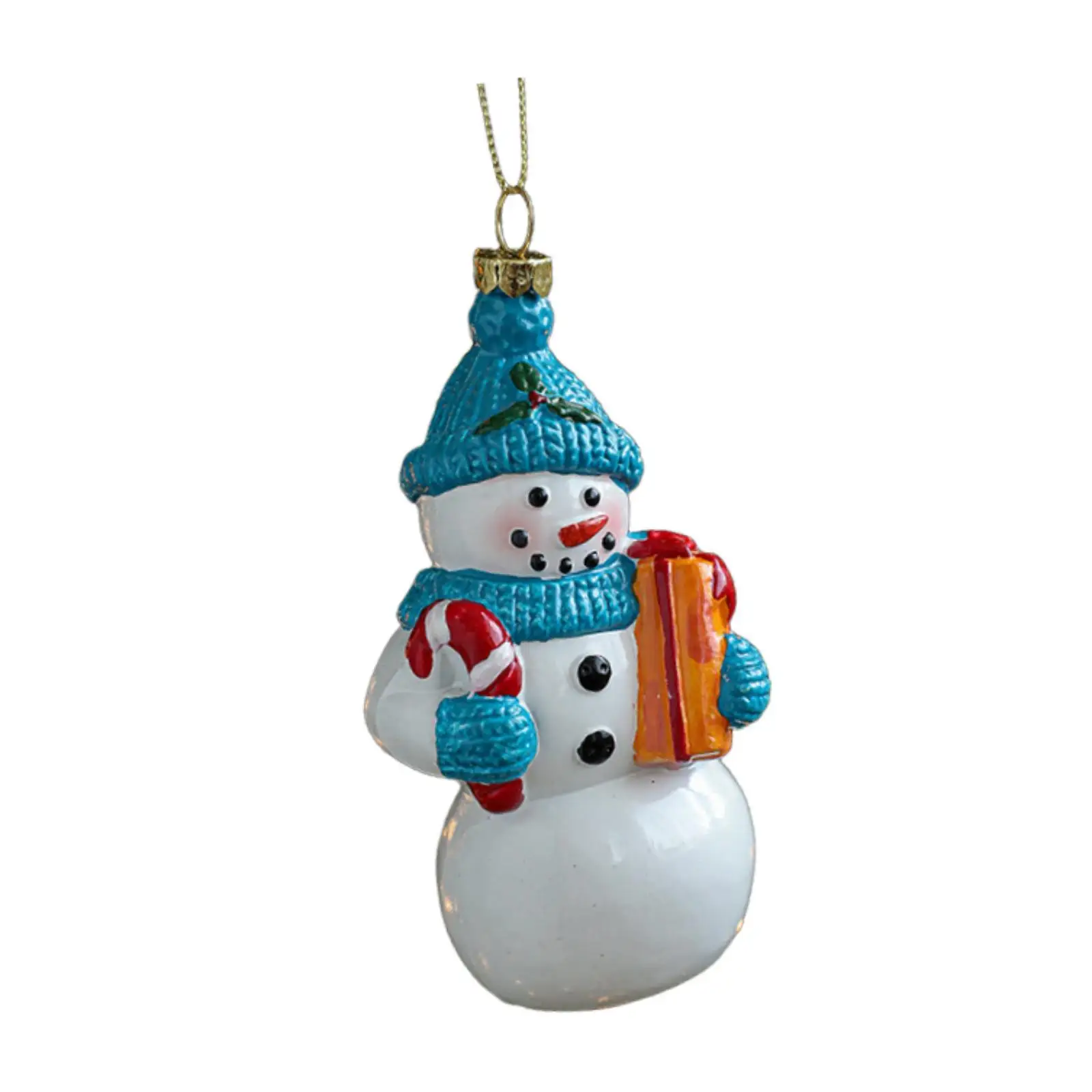 Christmas Snowman Ornament Party Indoor Pendant Photo Prop with Rope for Nursery