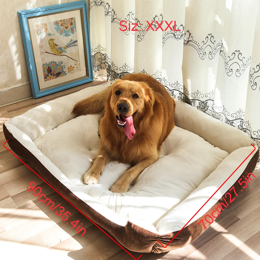 Camas para perros de talla grande, cama lavable, cálida y cómoda para gatos, casa para perros mediana y grande, sofá cama de lana suave para cachorros, nido, estera para Perrera para perros - imagen 5
