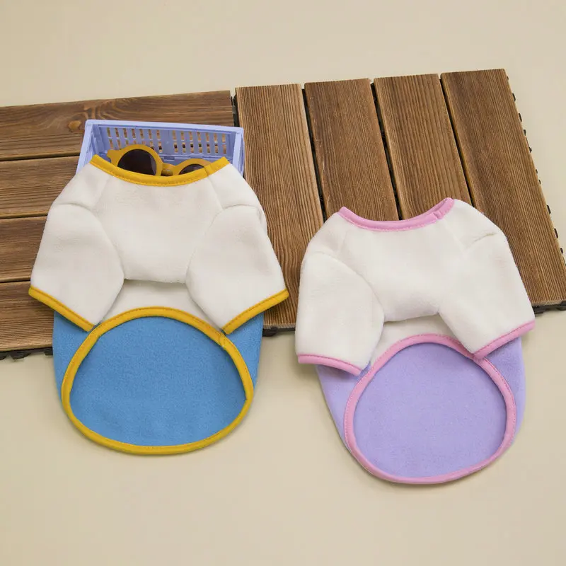 Abrigo de felpa de otoño/invierno para mascotas, cárdigan de lana de cordero con oso de peluche, ropa bonita para cachorros, ropa para perros pequeños - imagen 5