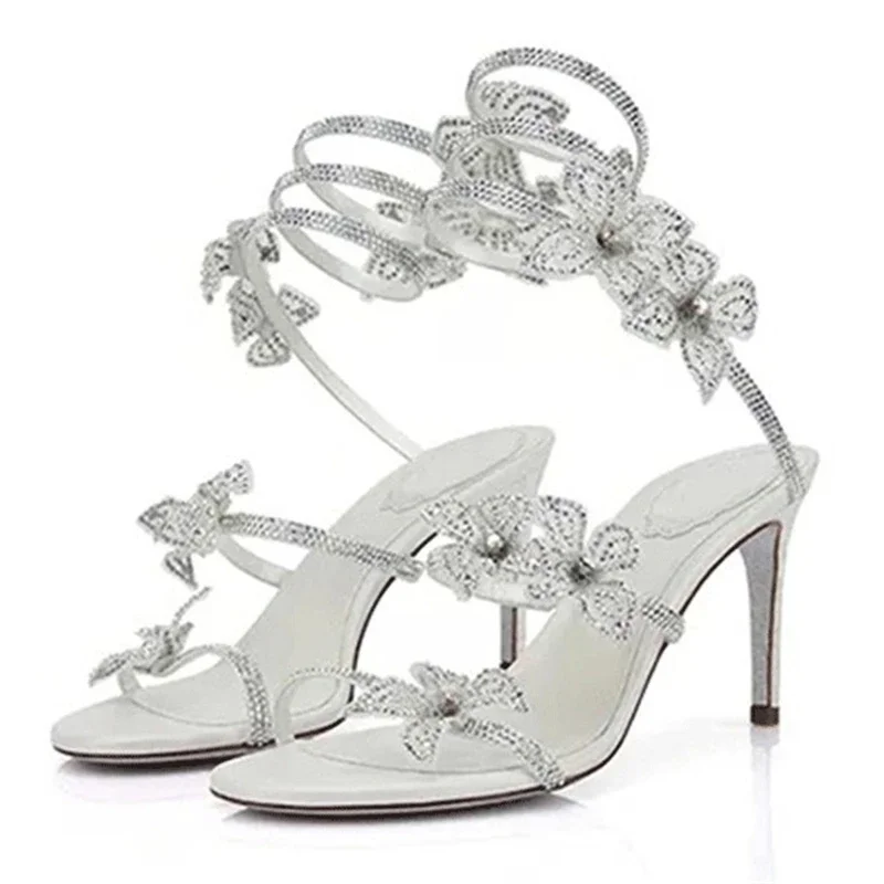 Sandalias glam con flor de cristal para gatos y perros – urbano - imagen 3
