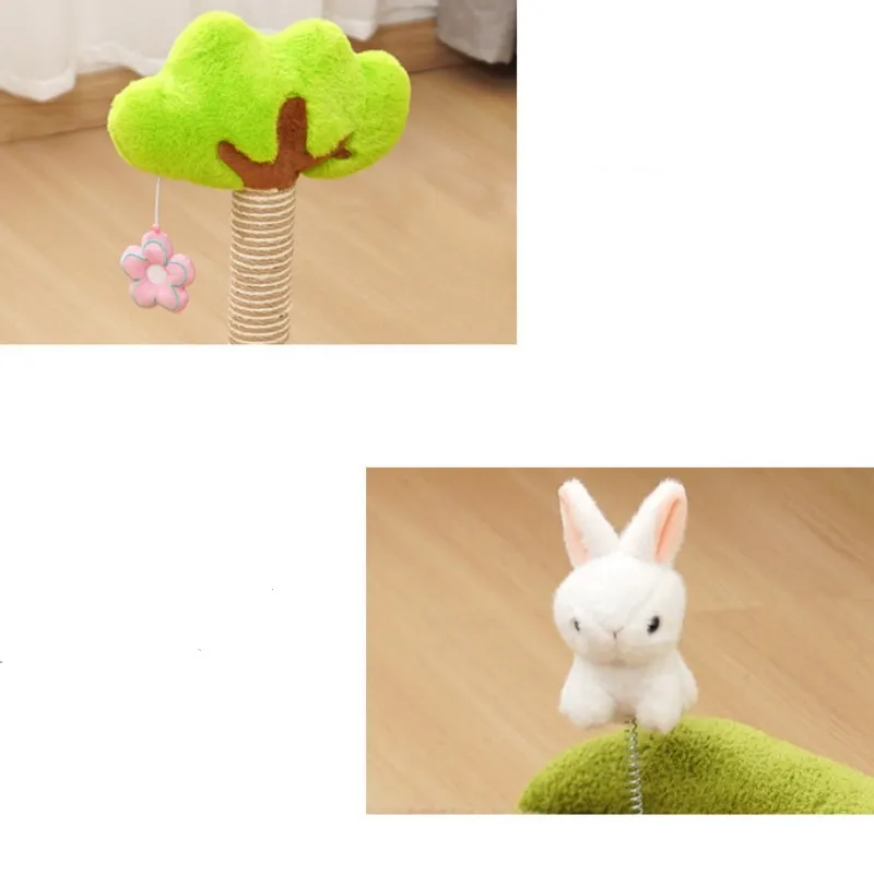 Rascador árbol - Detalle del sistema de gatos