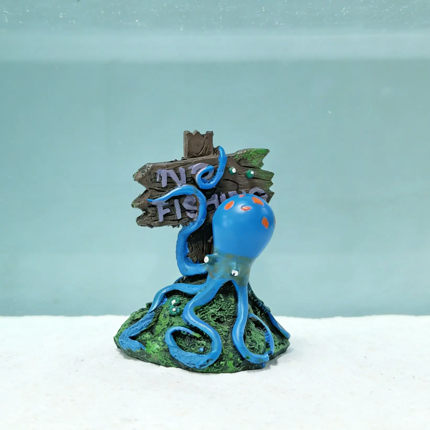 Miniatura pulpo para acuario dibujos animados – Paisaje subacuático - imagen 3
