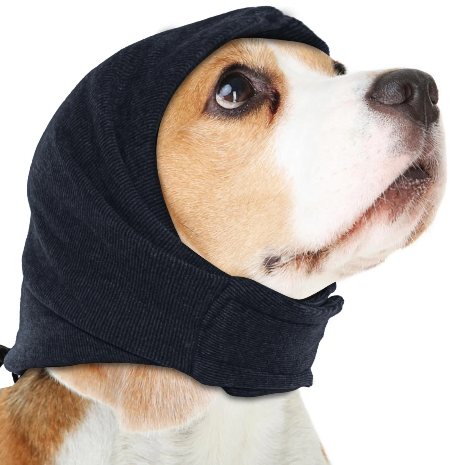 Nueva capucha calmante para mascotas, bufanda antisalpicaduras para perros, emociones relajantes, orejeras antitromo para perros, suministros para cubrir la cabeza de mascotas - imagen 2