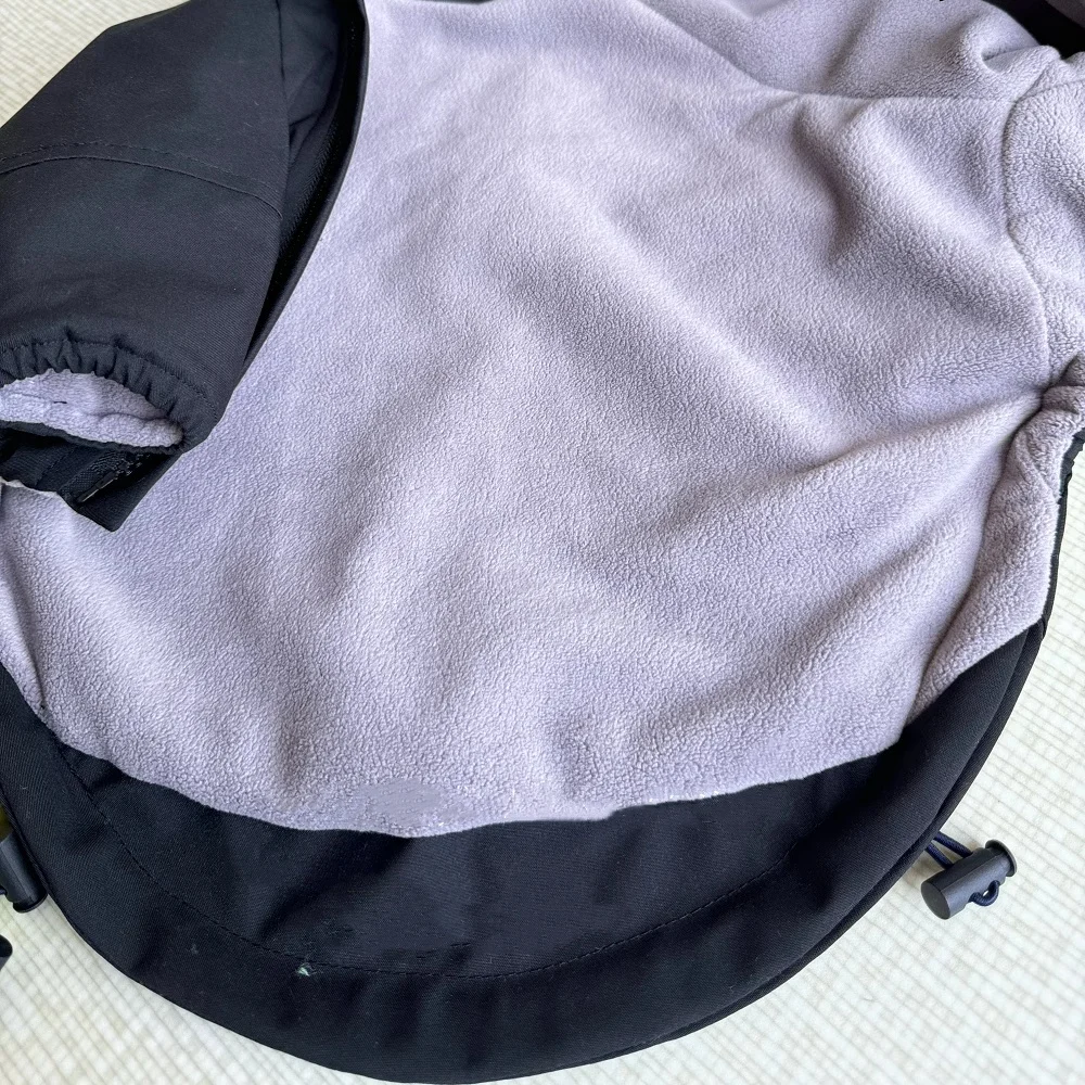 Chaqueta de invierno impermeable a prueba de viento negra para Italia Chubasquero de terciopelo galgo Sudadera con capucha con cremallera de vellón cálido suave para perro - imagen 5