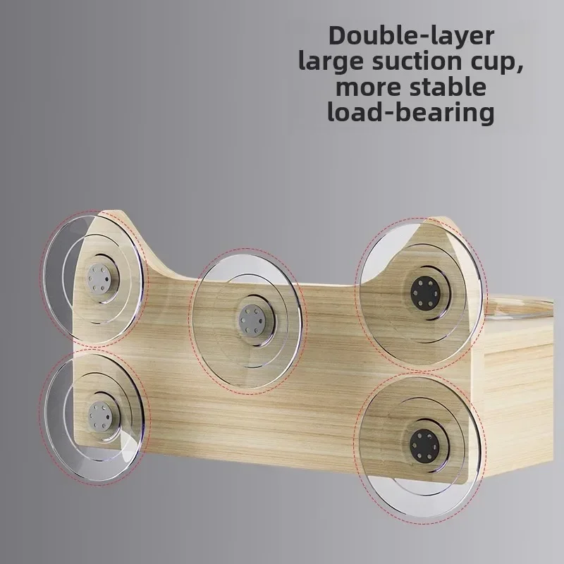 Marco de escalada para gatos con succión de pared, plataforma de pared, ventana, cápsula de vidrio, cesta para nido de gato, cama Xyloid, rascadores para mascotas, productos, muebles - imagen 3