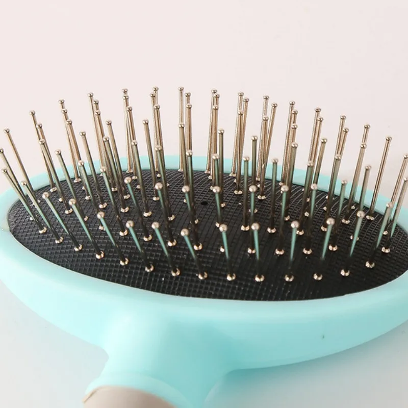 Cepillo para perros, peines de acero inoxidable para el cuidado de perros, removedor de pelo para mascotas con apertura de nudos, cepillo de masaje para gatos, peine para perros, producto para mascotas - imagen 4