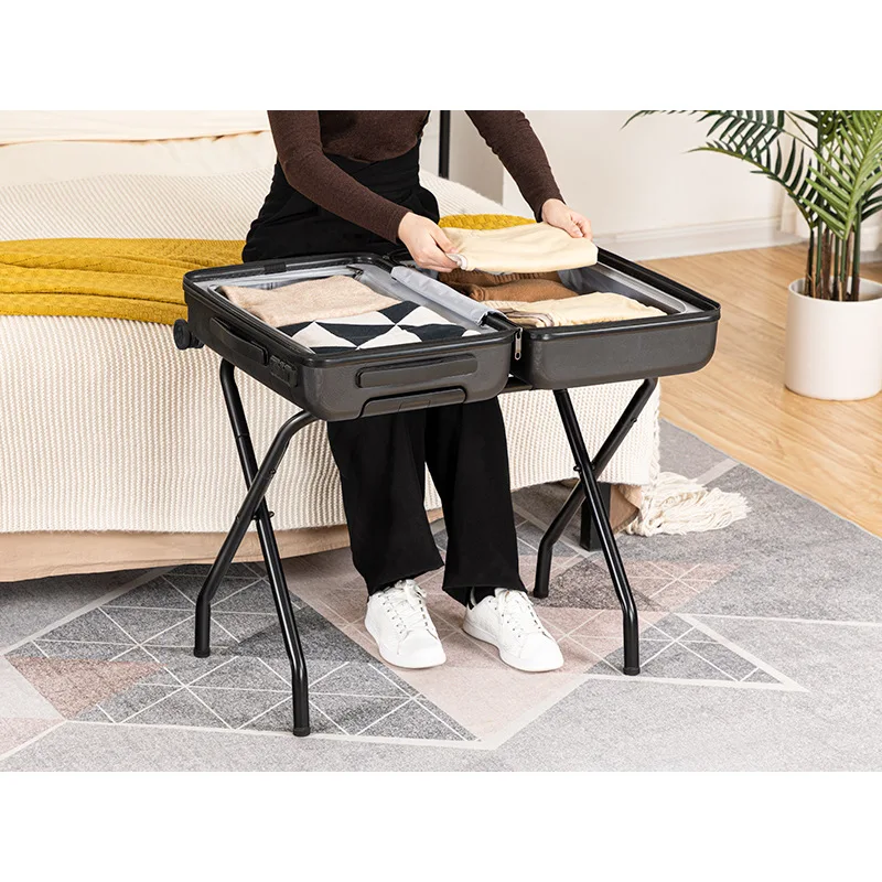 Organizador metálico plegable para accesorios de gatos y perros